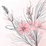 bouquet of pink and white flowers image